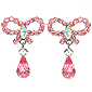 Bow And Drop Earrings