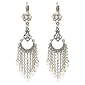 Chain And Pearl Drop Earrings