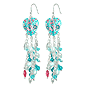 Crystal Heart Drop Earrings