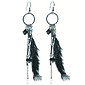 Feather And Charm Earrings