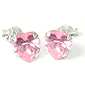 Heart Stone Stud Earrings