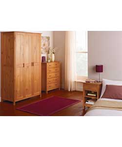 3 Door Wardrobe - Pine