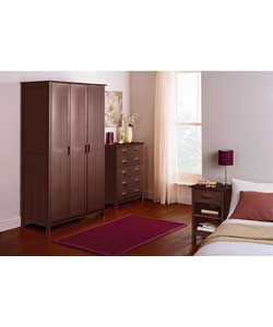 Aspen 3-Piece 3 Door Wardrobe Package - Chocolate