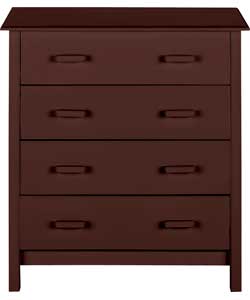 Aspen 4 Drawer Chest - Chocolate