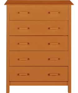 Aspen 5 Drawer Chest - Pine