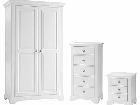 Aspen White Ladies Wardrobe Bedroom Set 910.044