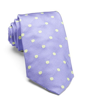 Large Polka Dots Silk Tie