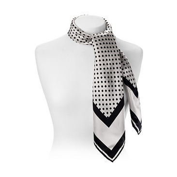 Silk Scarf with Polka Dot