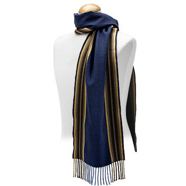 Stripe Border Lambswool Scarf