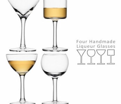 Assorted Lulu Liqueur Glasses - Set of Four 4990CX