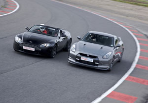 Martin AMV8 v Nissan GTR Driving Experience