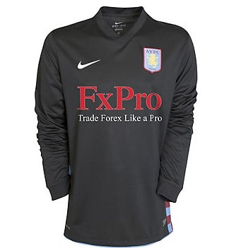 Nike 2010-11 Aston Villa Away Long Sleeve Nike