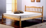 Honey Pine Finish Bedstead 135 x 190cm