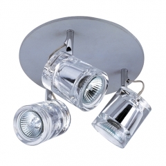 Altona Chrome Ceiling Light with 3 Spotlights