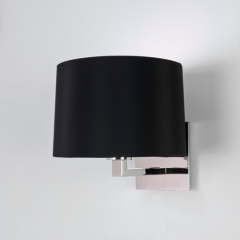 Azumi Classic Polished Wall Light Black Round