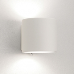 Brenta White Plaster Wall Light