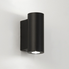 Detroit Black LED Outdoor Wall Light