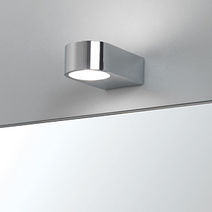 Epsilon Modern Polished Chrome Bathroom Wall Light