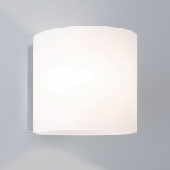 Luga Plus White Glass Wall Light