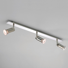 Magna Nickel Matt Ceiling Light 3 Spotlights