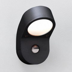 Soprano Black PIR Outdoor Wall Light