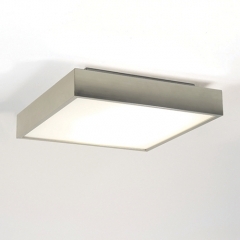 Taketa Matt Nickel Square Bathroom Ceiling Light