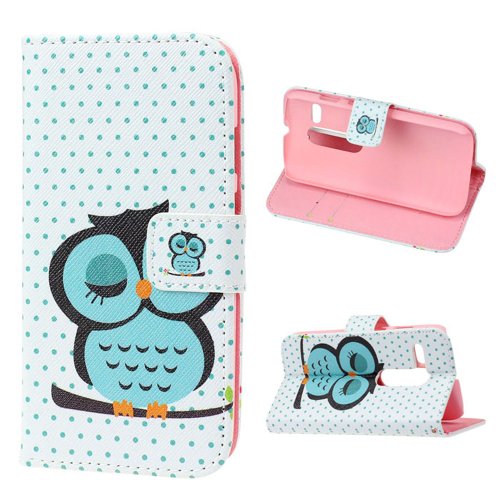 atdoshop (TM) Cute Sleeping Owl Flip Leather Case for Smart Mobile Phone (Motorola MOTO G XT1032)