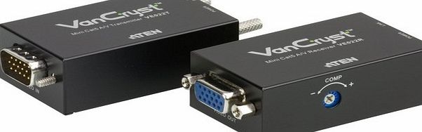 Aten VE022 - Black - Mini Cat5 Audio/Video Extender