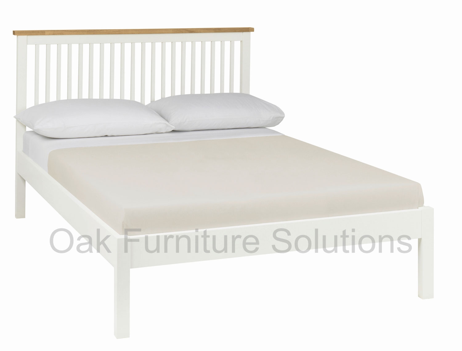 Atlanta Two Tone Low Footend Bedstead - 135cm -