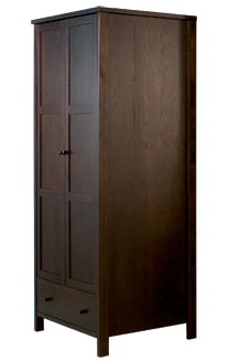 atlantis Dark Double Wardrobe