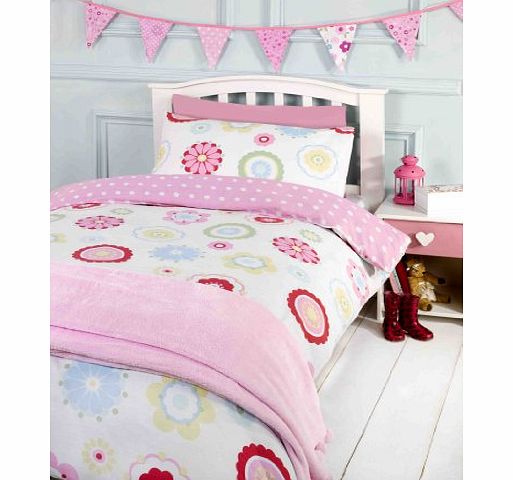 ATLOS GIRLS FLOWERS COTBED/TODDLER DUVET COVER amp; PILLOWCASE (120x150) ~ FLORAL