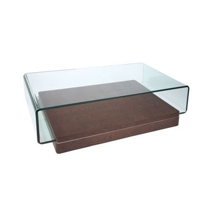 Wood And Glass Coffee Table