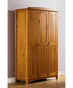 auckland 3 Door Wardrobe - Pine