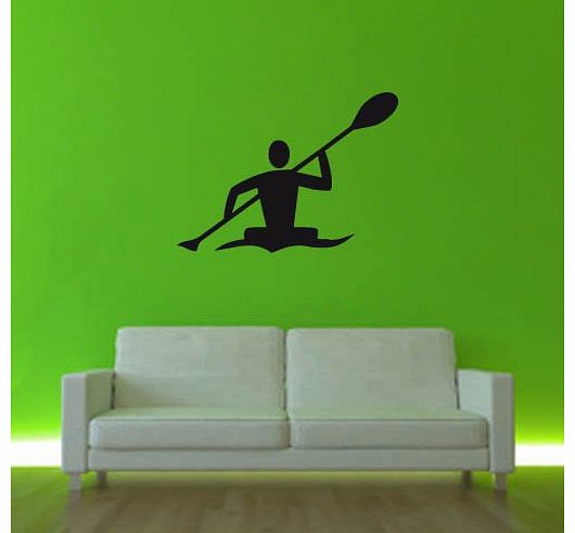 Wall Tattoo Wall Sticker Sport Kayak 30 x 22 cm