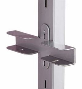 Stainless Steel Effect Aura Wardrobe Bracket