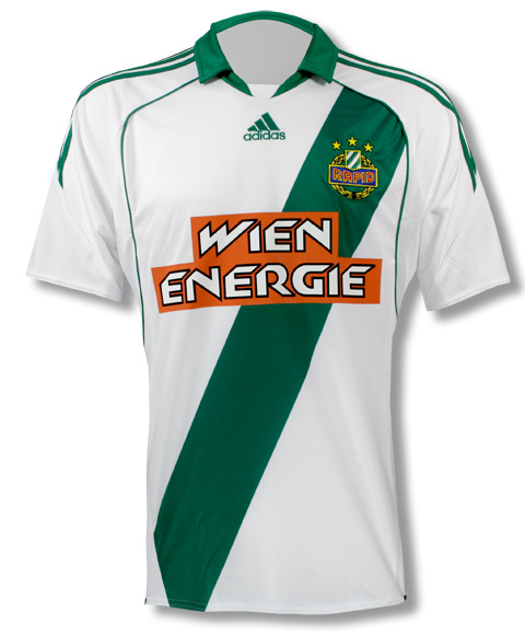 Austria Adidas 2010-11 Rapid Vienna Adidas Away Football Shirt