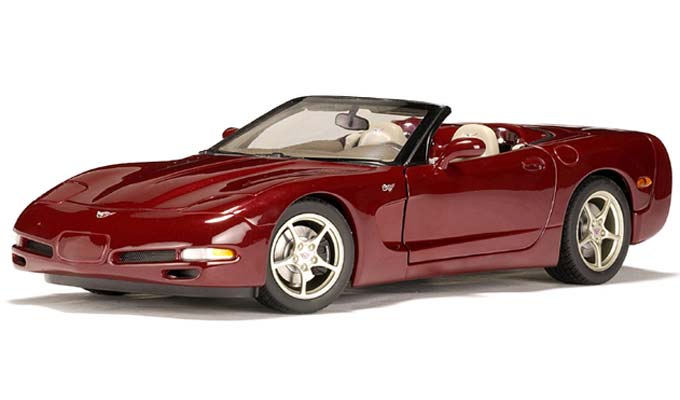 AUTOart 2003 Chevrolet Corvette 50th Anniversary in Maroon