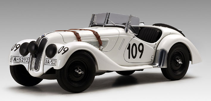 AUTOart BMW 328 Roadster Mille Miglia 1938 #109 in White