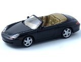 Die-cast Model Porsche 911 996 Cabriolet (1:64 scale in Black)