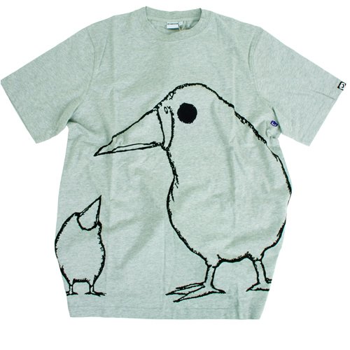 Mens Avalaan Big Bird Tee Light Speckled Grey