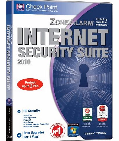 Avanquest Software ZoneAlarm Internet Security Suite 2010 - 3 User 1 Year (PC CD)