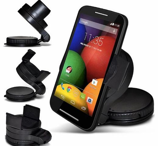 Aventus Motorola Moto E XT1022 Mini 360 Rotating Car Windscreen Car Mount Holder Exclusive To *Aventus*