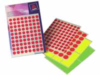 AVERY 32-291 assorted colour 8mm diameter