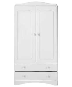 Aviemore 2 Door 2 Drawer Tallboy Wardrobe - White