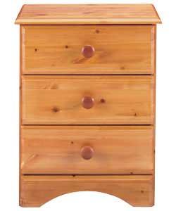 Aviemore 3-Drawer Narrow Chest - Pine