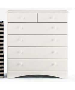 Aviemore 4 plus 2 Drawer Chest - White