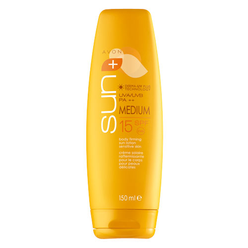 avon Sun Body Firming Sun Lotion Sensitive SPF15