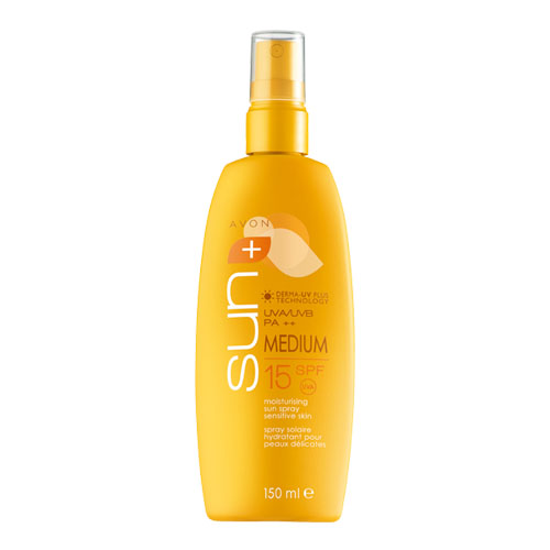 avon Sun Moisturising Sun Spray Sensitive SPF15