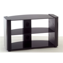 avs L603-1050B Black Glass TV Stand - Up to 37