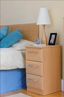 Three Drawer Bedside Chest